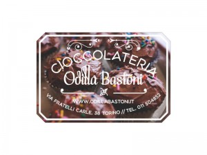 Etichette adesive per pasticceria in bobina (mm.92x62) (cod.1B)